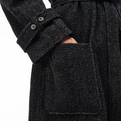 Women's Long Belted Tweed Coat / Lacoste