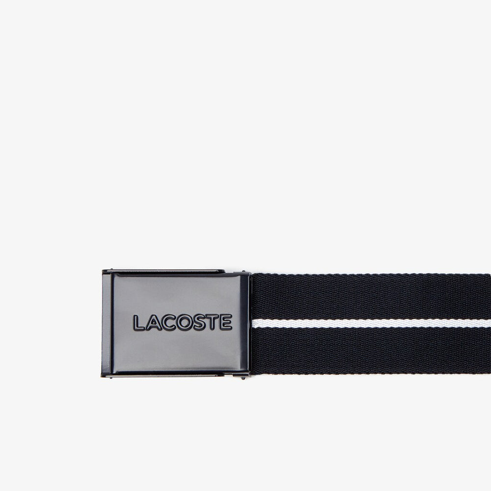 Men's Roland Garros Woven Belt Gift Set / Lacoste