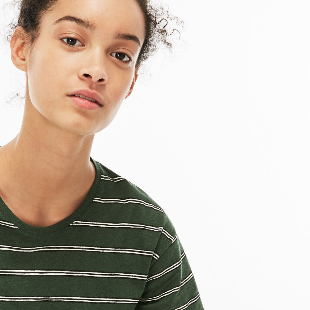 Women's Cotton And Linen T-Shirt / Lacoste