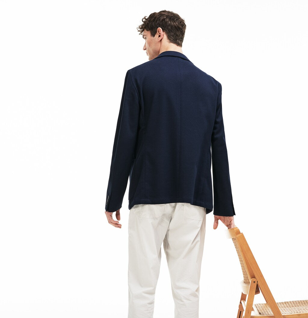 Men's Stretch Cotton Jersey Piqué Blazer / Lacoste