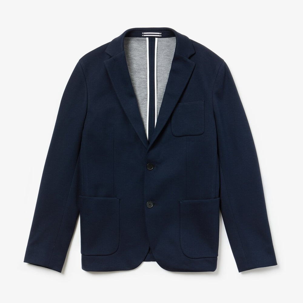 Men's Stretch Cotton Jersey Piqué Blazer / Lacoste