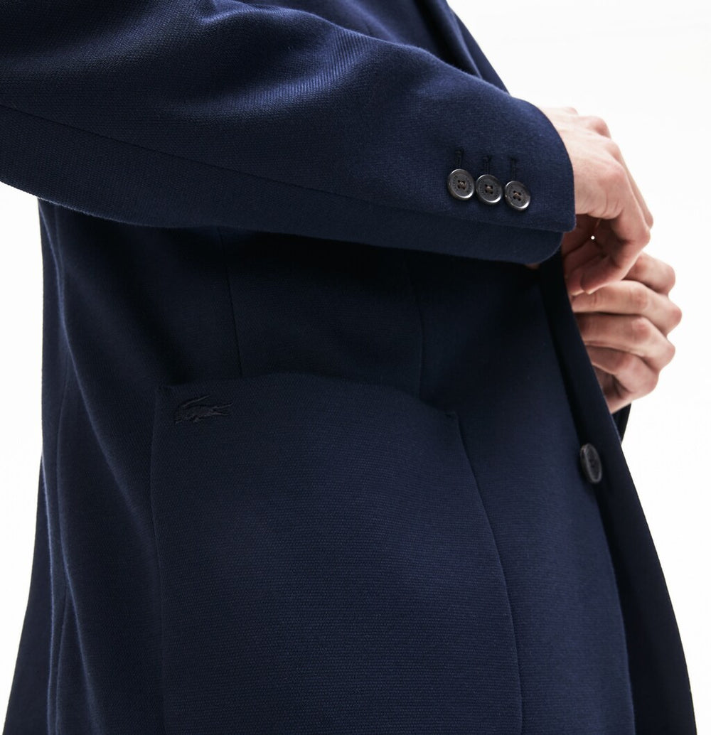 Men's Stretch Cotton Jersey Piqué Blazer / Lacoste