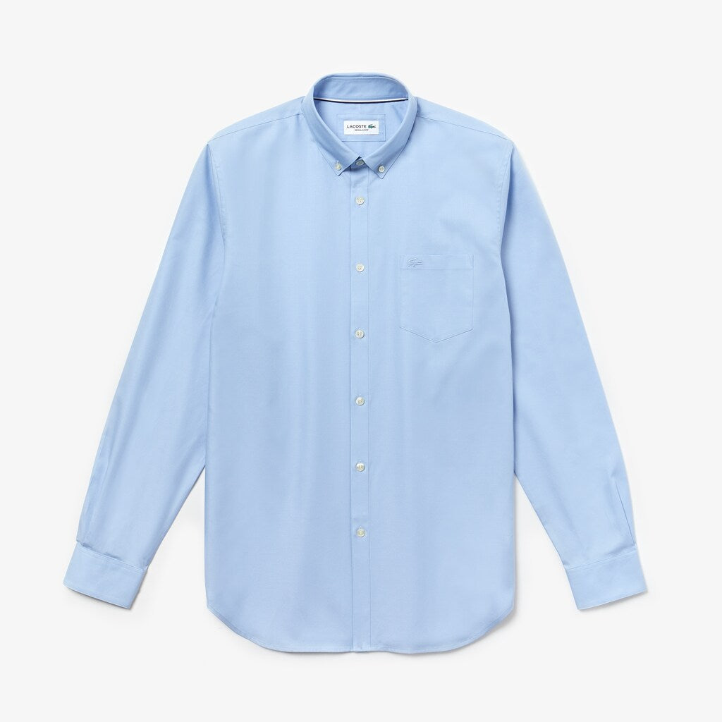 Men's Regular Fit Cotton Mini Piqué Shirt / Lacoste