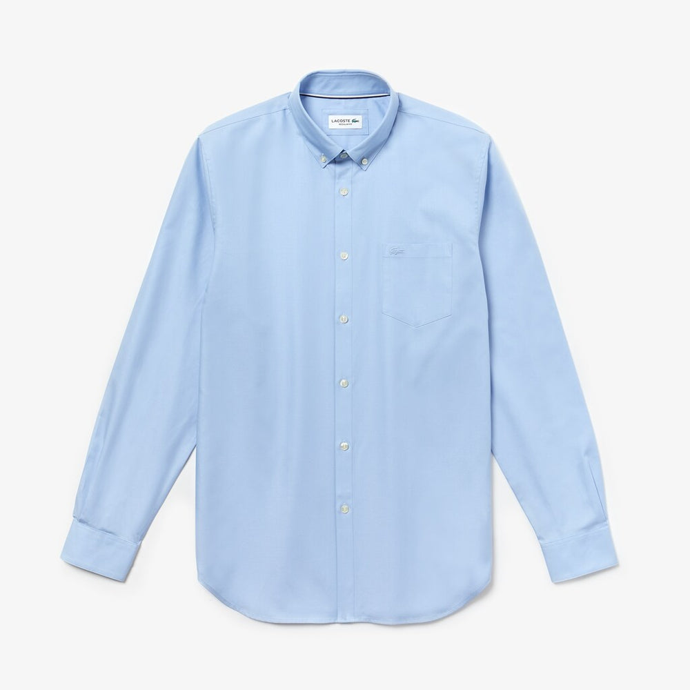 Men's Regular Fit Cotton Mini Piqué Shirt / Lacoste
