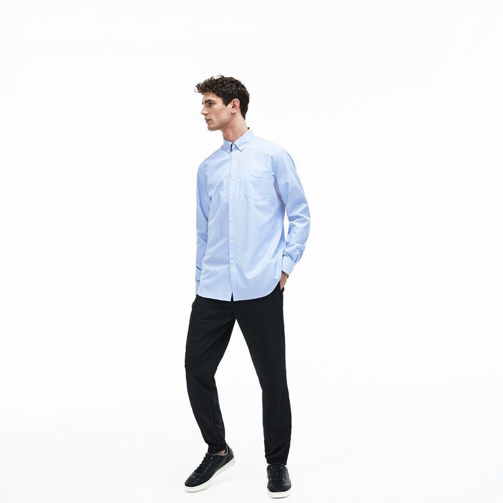 Men's Regular Fit Cotton Mini Piqué Shirt / Lacoste