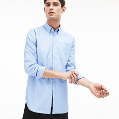 Men's Regular Fit Cotton Mini Piqué Shirt / Lacoste
