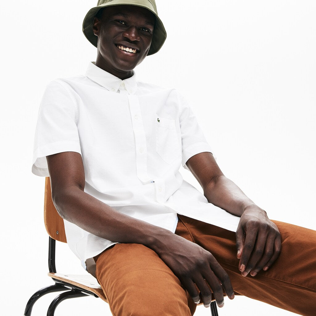 Men's Regular Fit Oxford Cotton Shirt / Lacoste