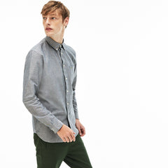 Men's Regular Fit Cotton Oxford Shirt / Lacoste