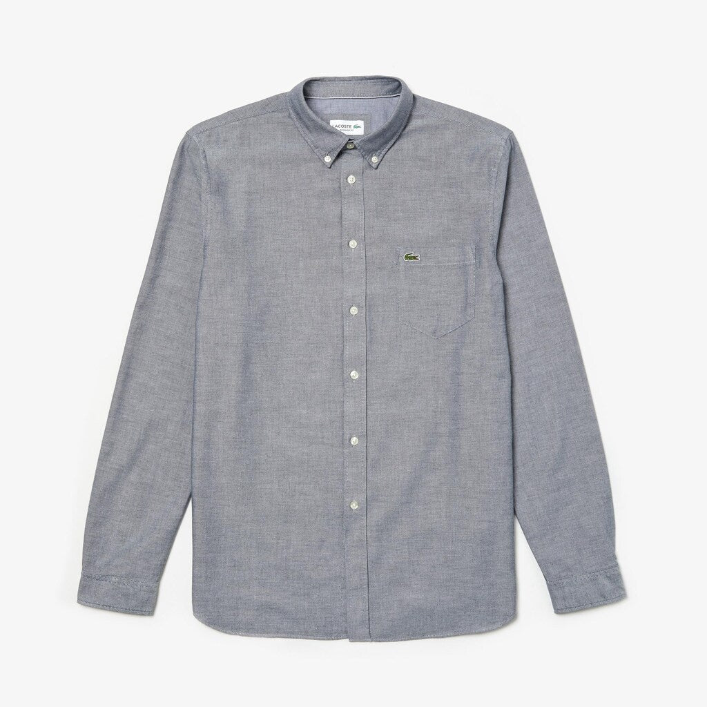 Men's Regular Fit Cotton Oxford Shirt / Lacoste