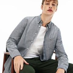 Men's Regular Fit Cotton Oxford Shirt / Lacoste