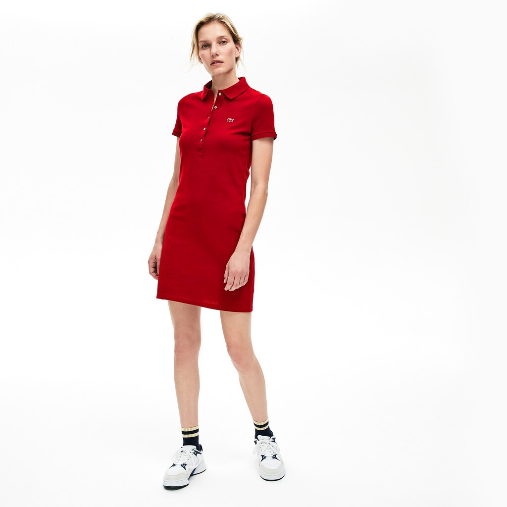 Women's Stretch Cotton Mini Piqué Polo Dress / Lacoste