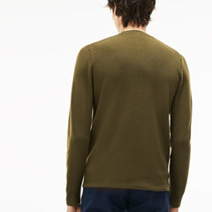 Men's Crew Neck Technical Knit Sweater / Lacoste