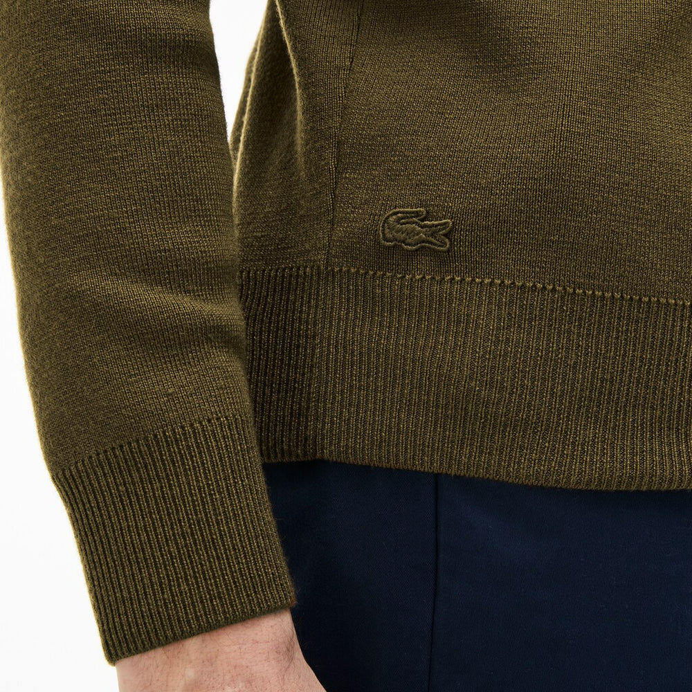Men's Crew Neck Technical Knit Sweater / Lacoste