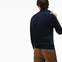 Men's Standup-Collar Wool Sweater / Lacoste