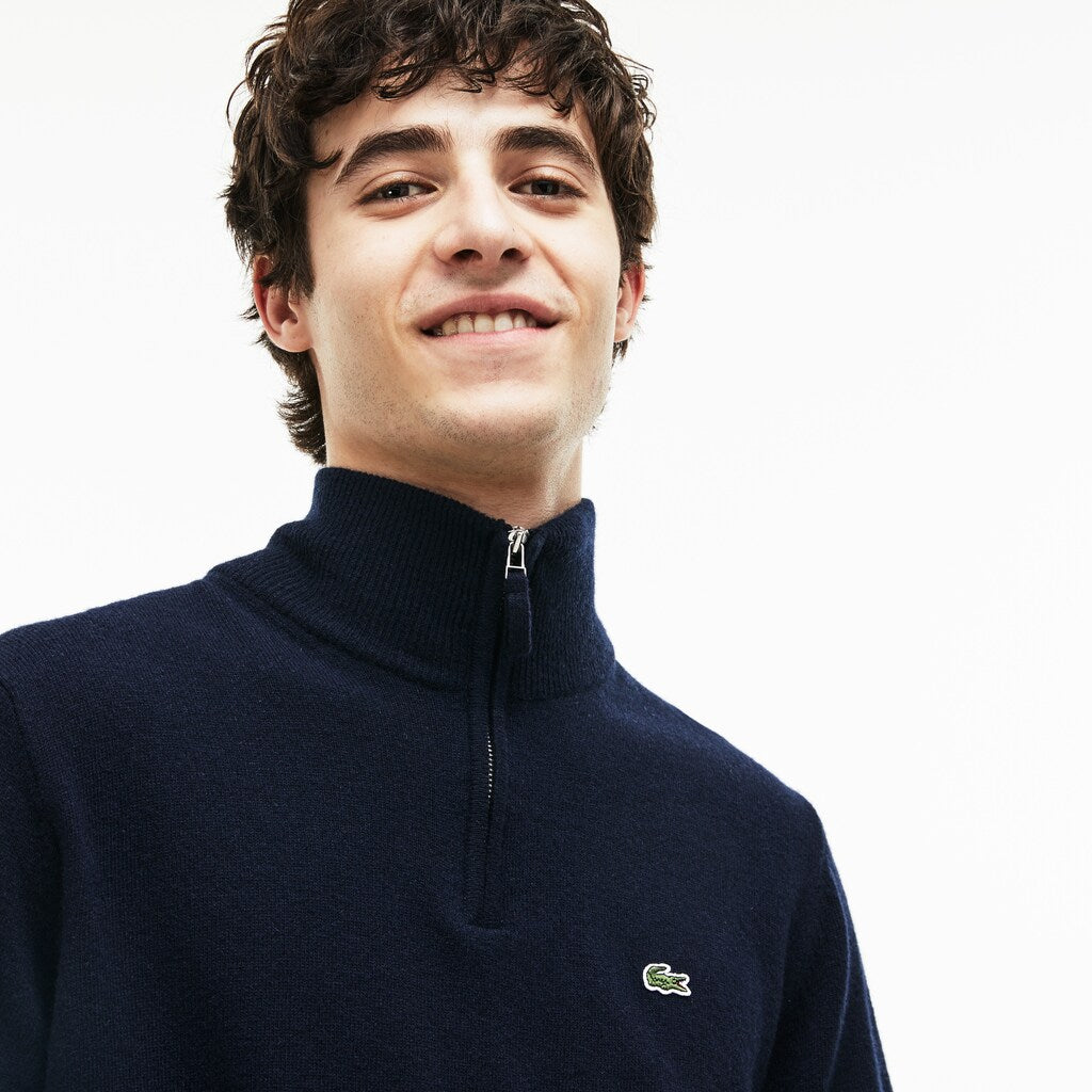 Men's Standup-Collar Wool Sweater / Lacoste