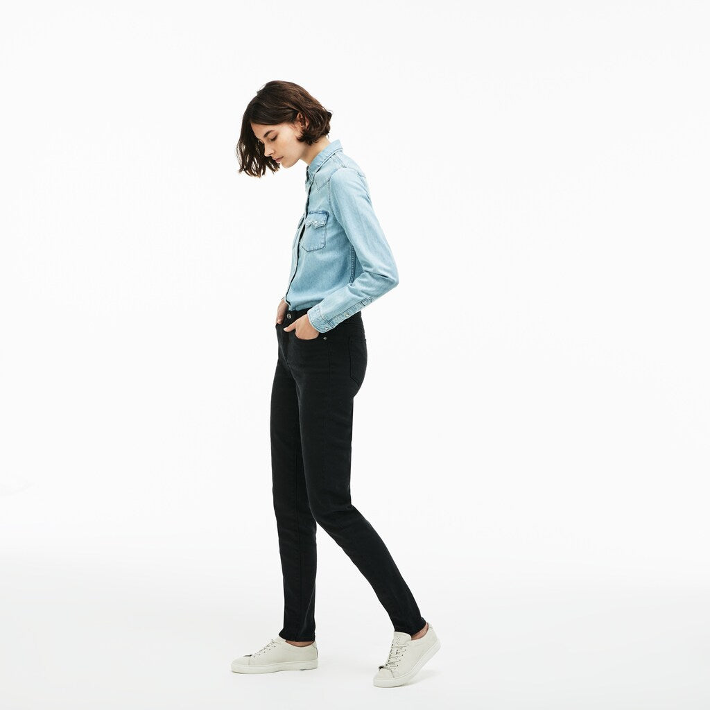 Women's Lacoste LIVE Five-Pocket Stretch Cotton Denim Jeans / Lacoste
