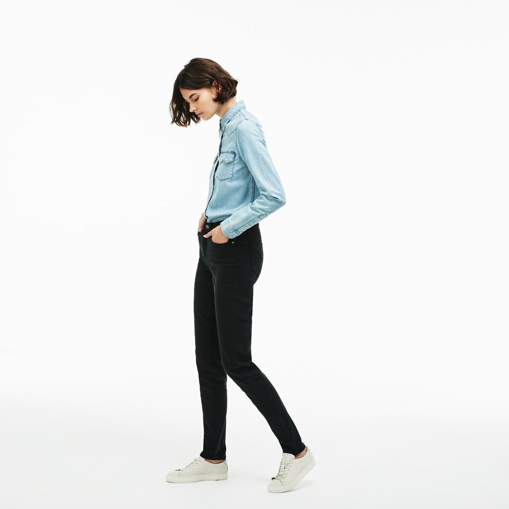Women's Lacoste LIVE Five-Pocket Stretch Cotton Denim Jeans / Lacoste