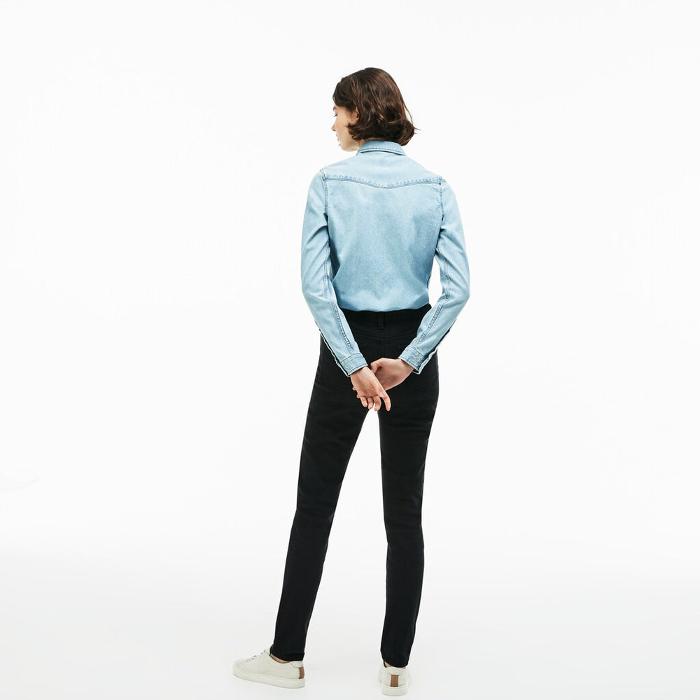 Women's Lacoste LIVE Five-Pocket Stretch Cotton Denim Jeans / Lacoste