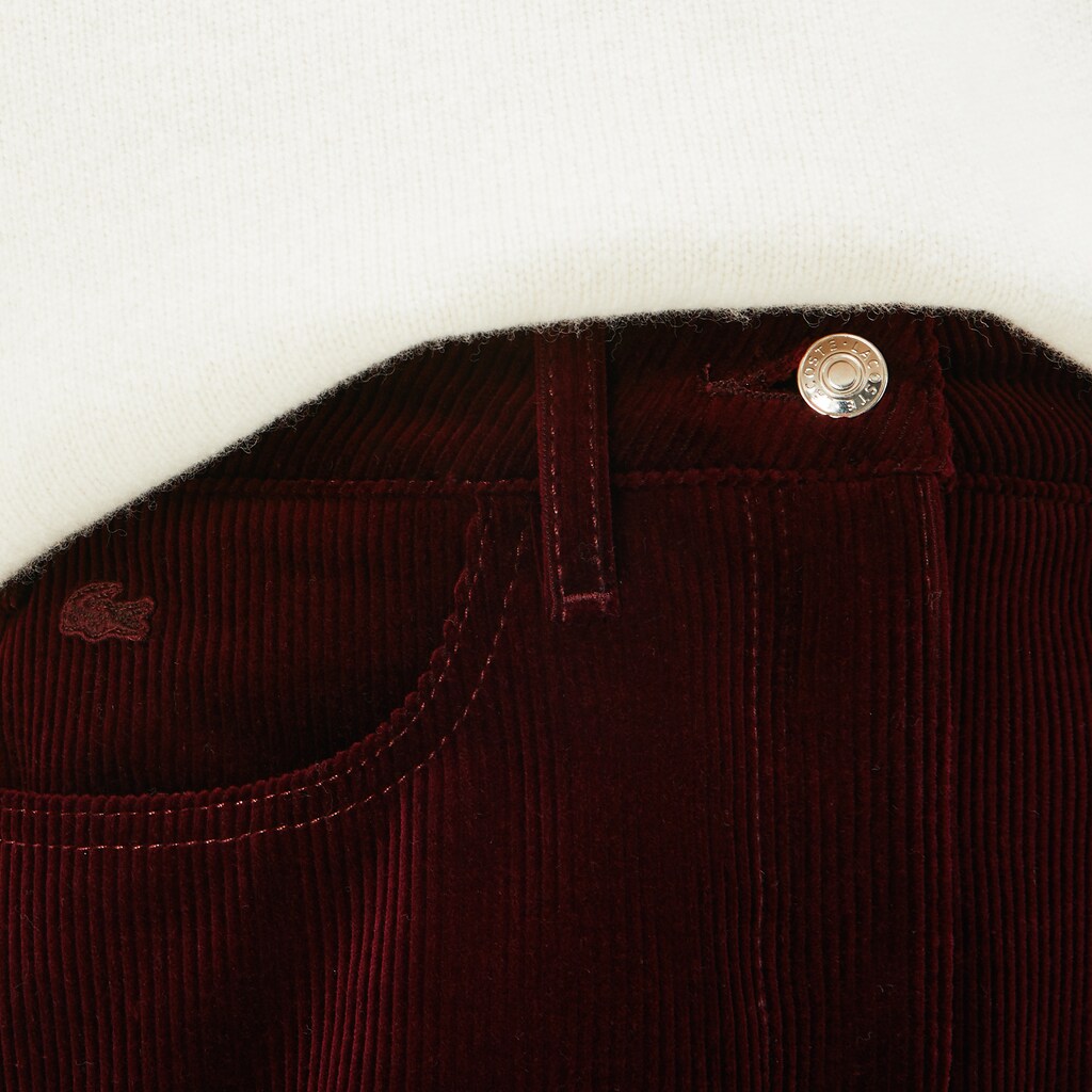 Women's Ribbed Stretch Velour A-Line Skirt / Lacoste
