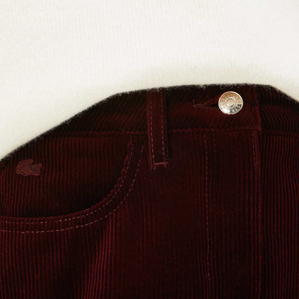 Women's Ribbed Stretch Velour A-Line Skirt / Lacoste