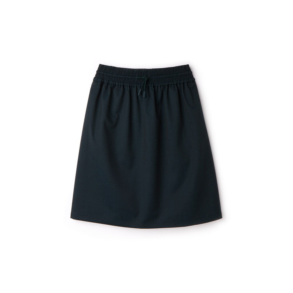 Women's Elasticized Waist Flowing Stretch Wool Knit Skirt / Lacoste