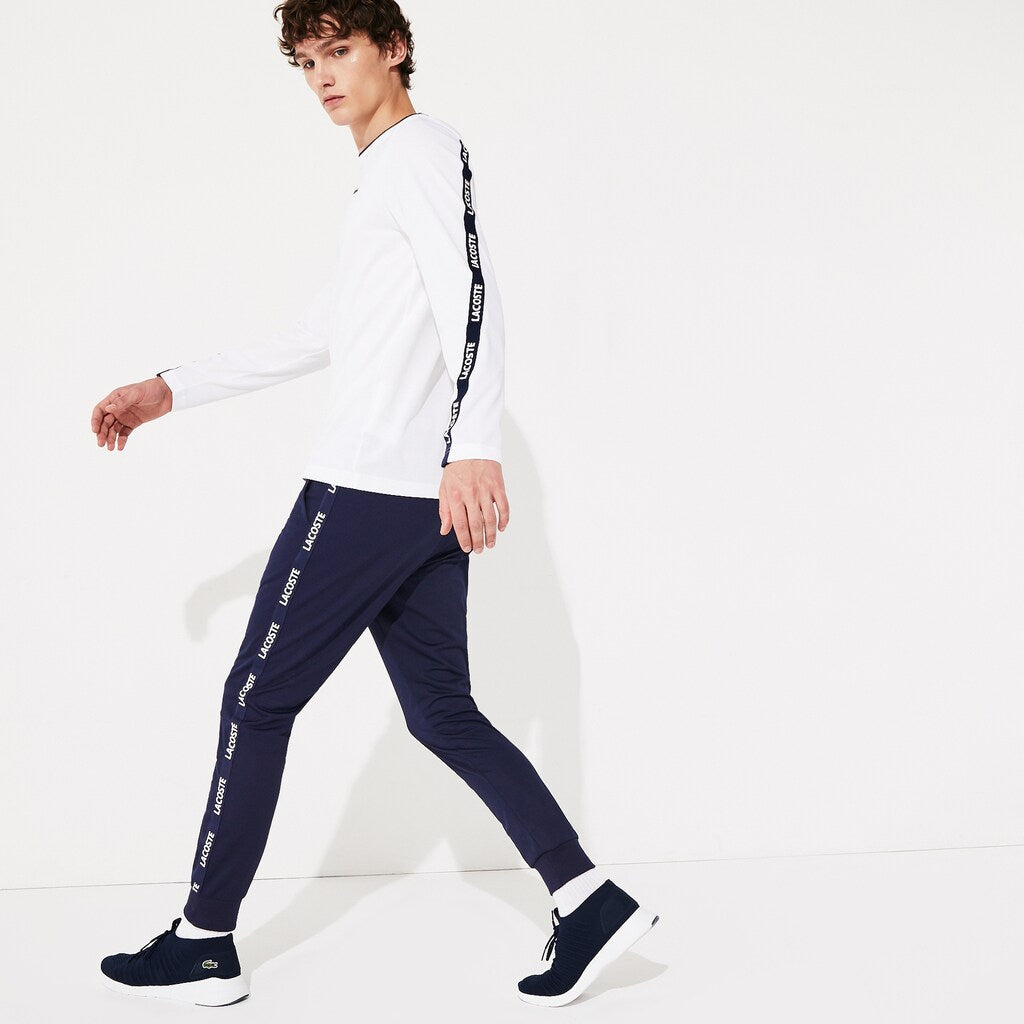 Men's SPORT Signature Bands Piqué Track Pants / Lacoste