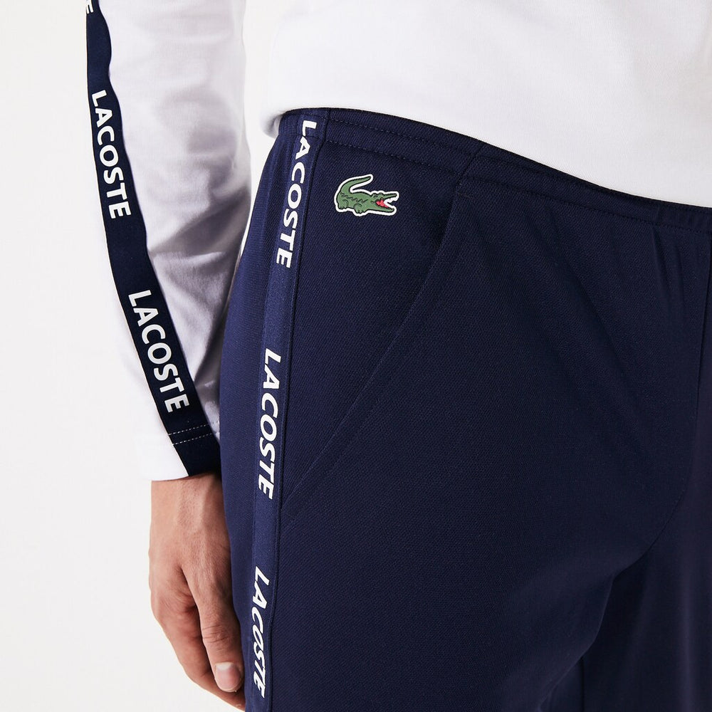 Men's SPORT Signature Bands Piqué Track Pants / Lacoste