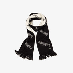 Men's Lacoste LIVE Lettering Cashmere And Cotton Scarf / Lacoste