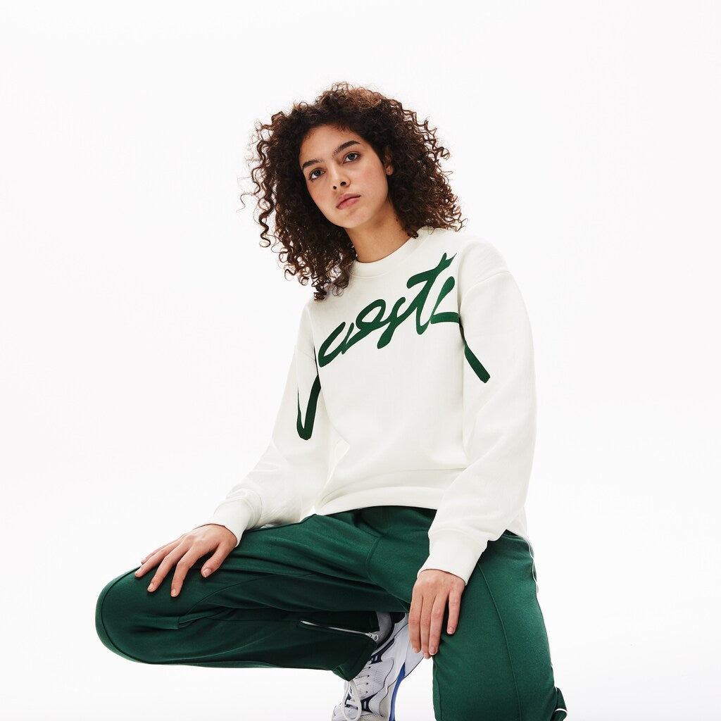 Unisex LIVE Signature Texturized Fleece Sweatshirt / Lacoste