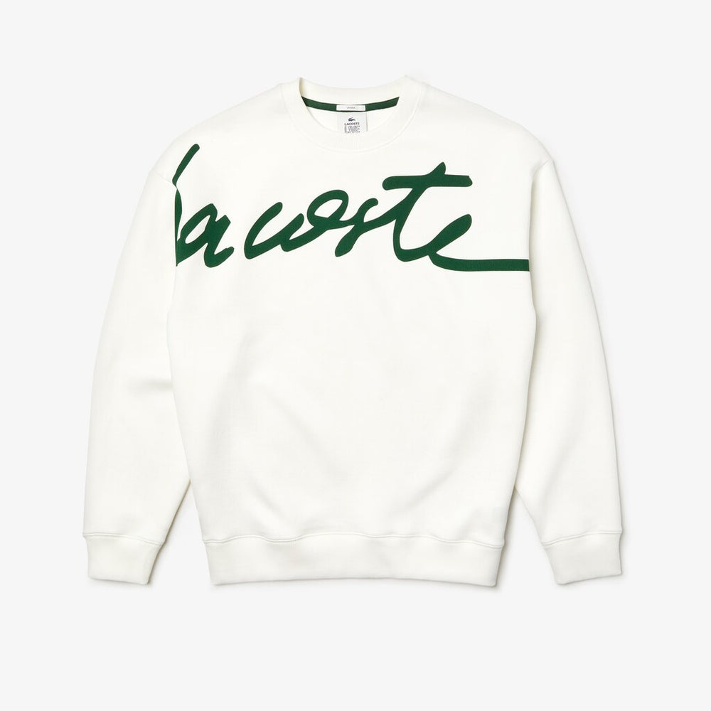 Unisex LIVE Signature Texturized Fleece Sweatshirt / Lacoste