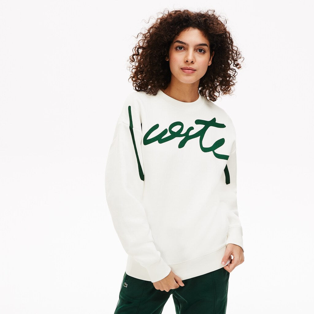Unisex LIVE Signature Texturized Fleece Sweatshirt / Lacoste
