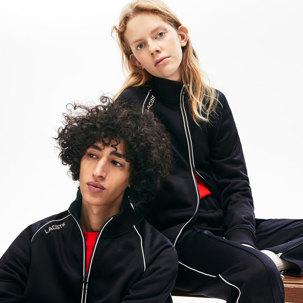Unisex LIVE Signature Knit Zip Sweatshirt / Lacoste
