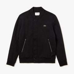 Men's SPORT Quilted Cotton Blend Fleece Bomber Jacket / Lacoste