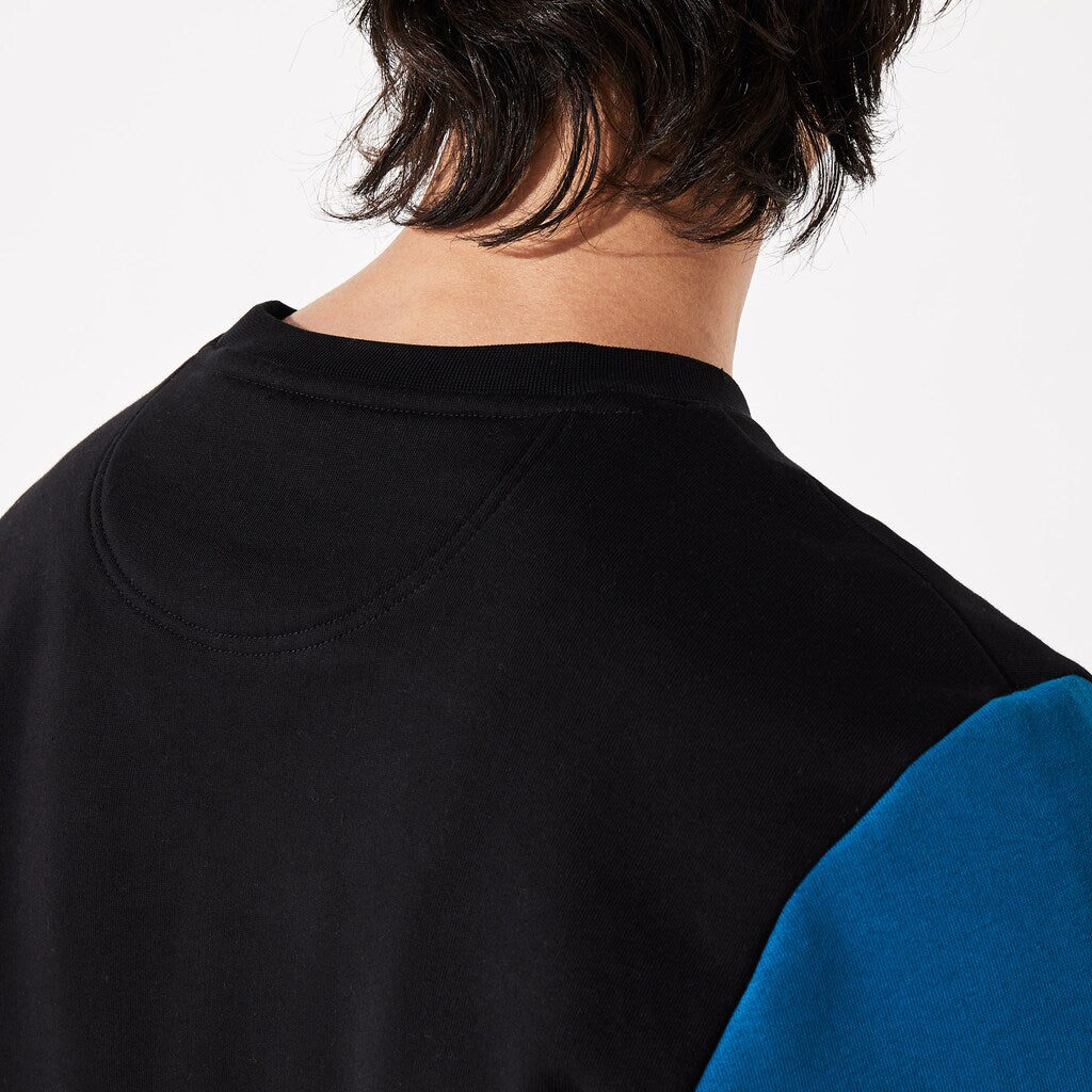 Men's SPORT Striped-Sleeve Fleece Sweatshirt / Lacoste