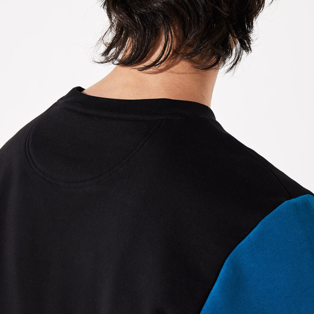 Men's SPORT Striped-Sleeve Fleece Sweatshirt / Lacoste
