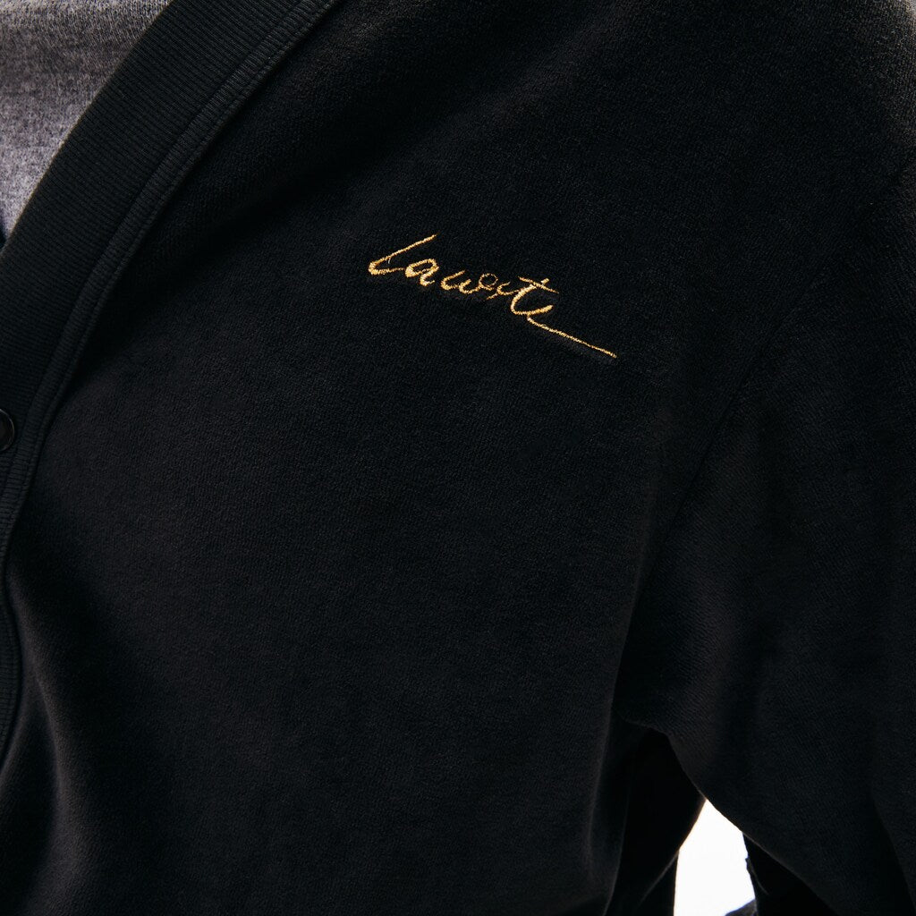 Men's LIVE Signature Velour Cardigan / Lacoste