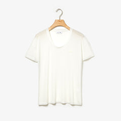 Women's Motion Lightweight Ribbed Lyocell T-Shirt / Lacoste