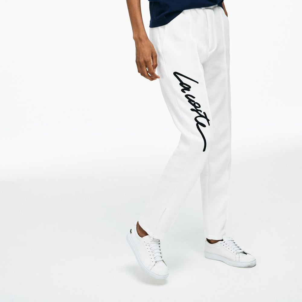 Unisex LIVE Embroidered Fleece Urban Jogging Pants / Lacoste