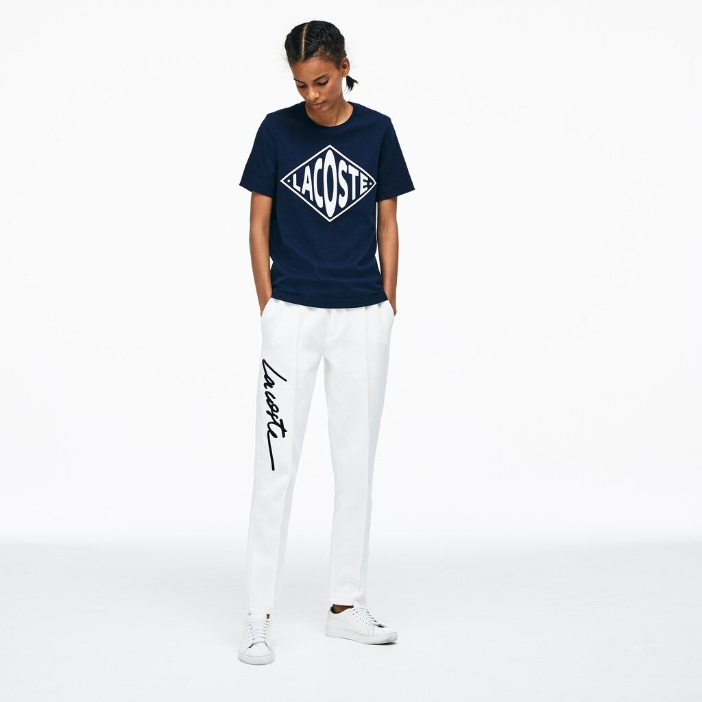 Unisex LIVE Embroidered Fleece Urban Jogging Pants / Lacoste