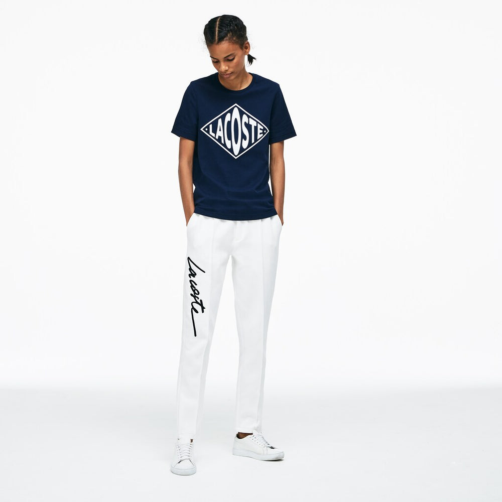 Unisex LIVE Embroidered Fleece Urban Jogging Pants / Lacoste