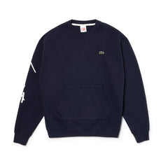 Unisex LIVE Crew Neck Embroidered Fleece Sweatshirt / Lacoste