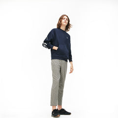 Unisex LIVE Crew Neck Embroidered Fleece Sweatshirt / Lacoste