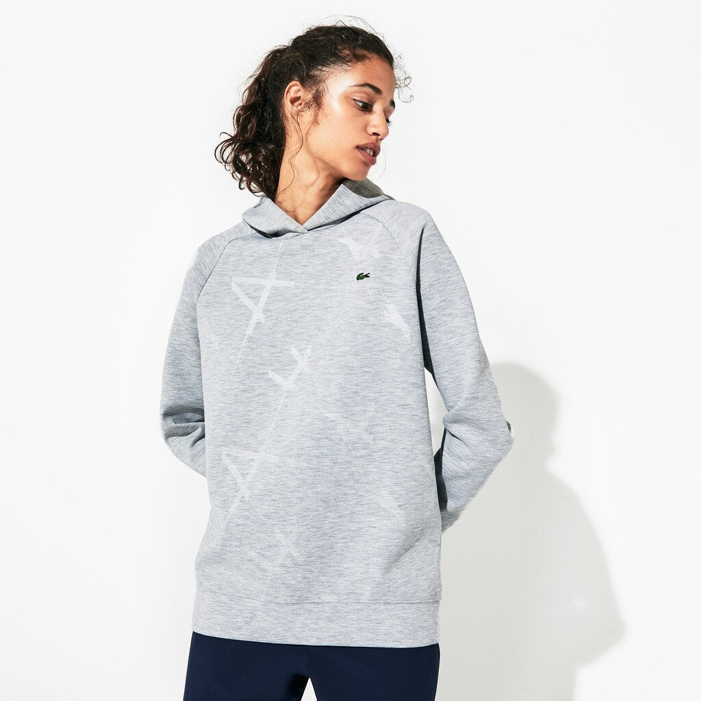 Women's SPORT Printed Fleece Tennis Sweatshirt / Lacoste