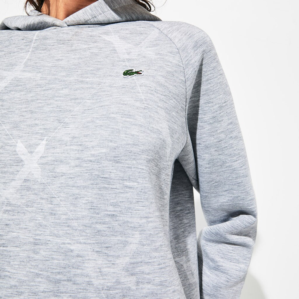 Women's SPORT Printed Fleece Tennis Sweatshirt / Lacoste