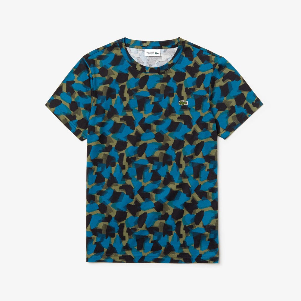 Men's SPORT Camo Print Cotton Jersey T-Shirt / Lacoste