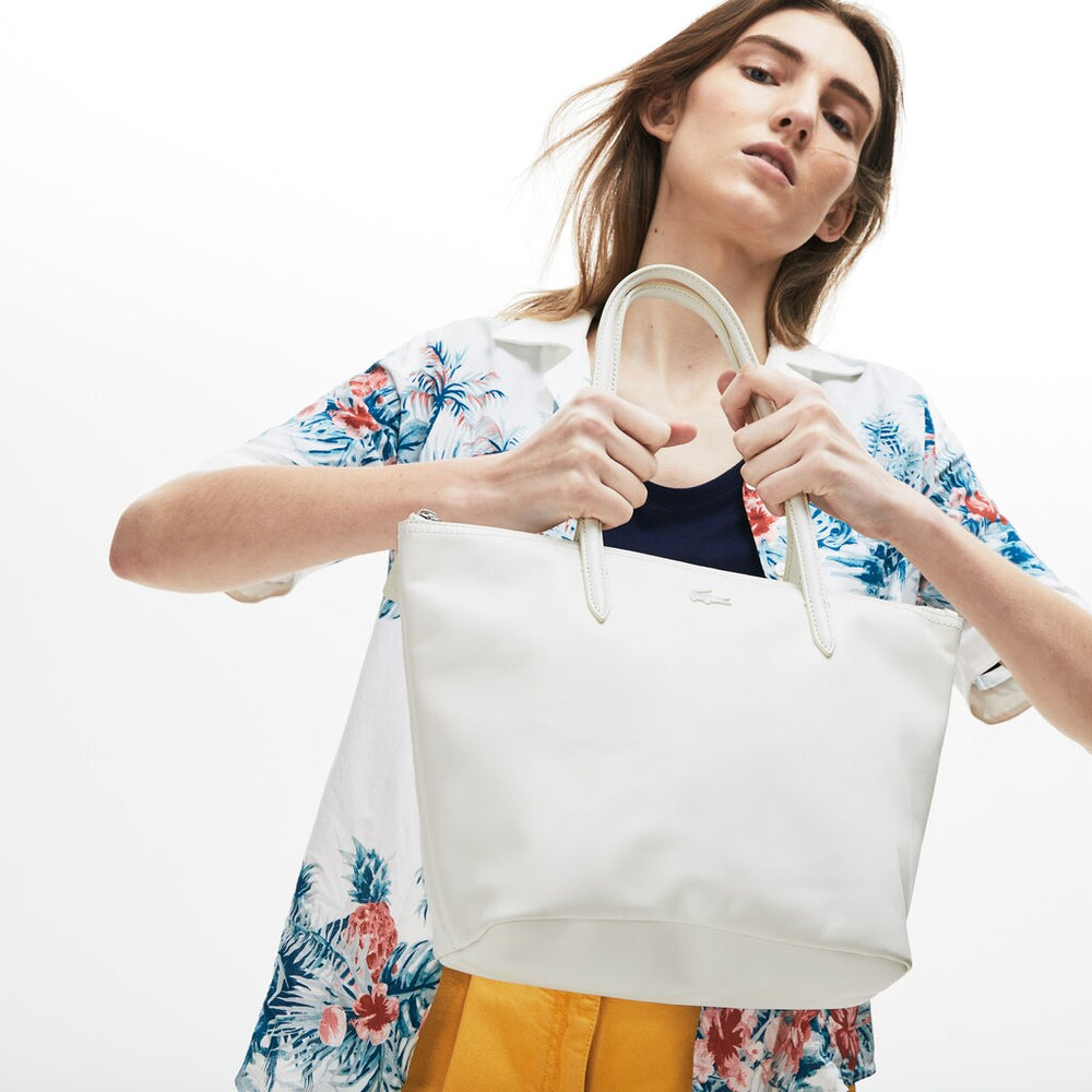 Women's L.12.12 Small Leather Tote Bag / Lacoste