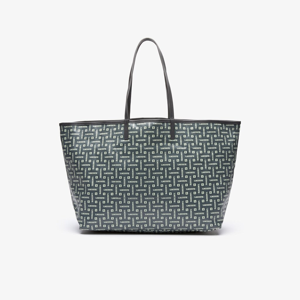 Women's Large Coated Cotton Canvas Tote Bag / Lacoste
