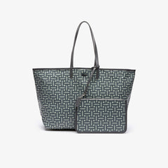 Women's Large Coated Cotton Canvas Tote Bag / Lacoste