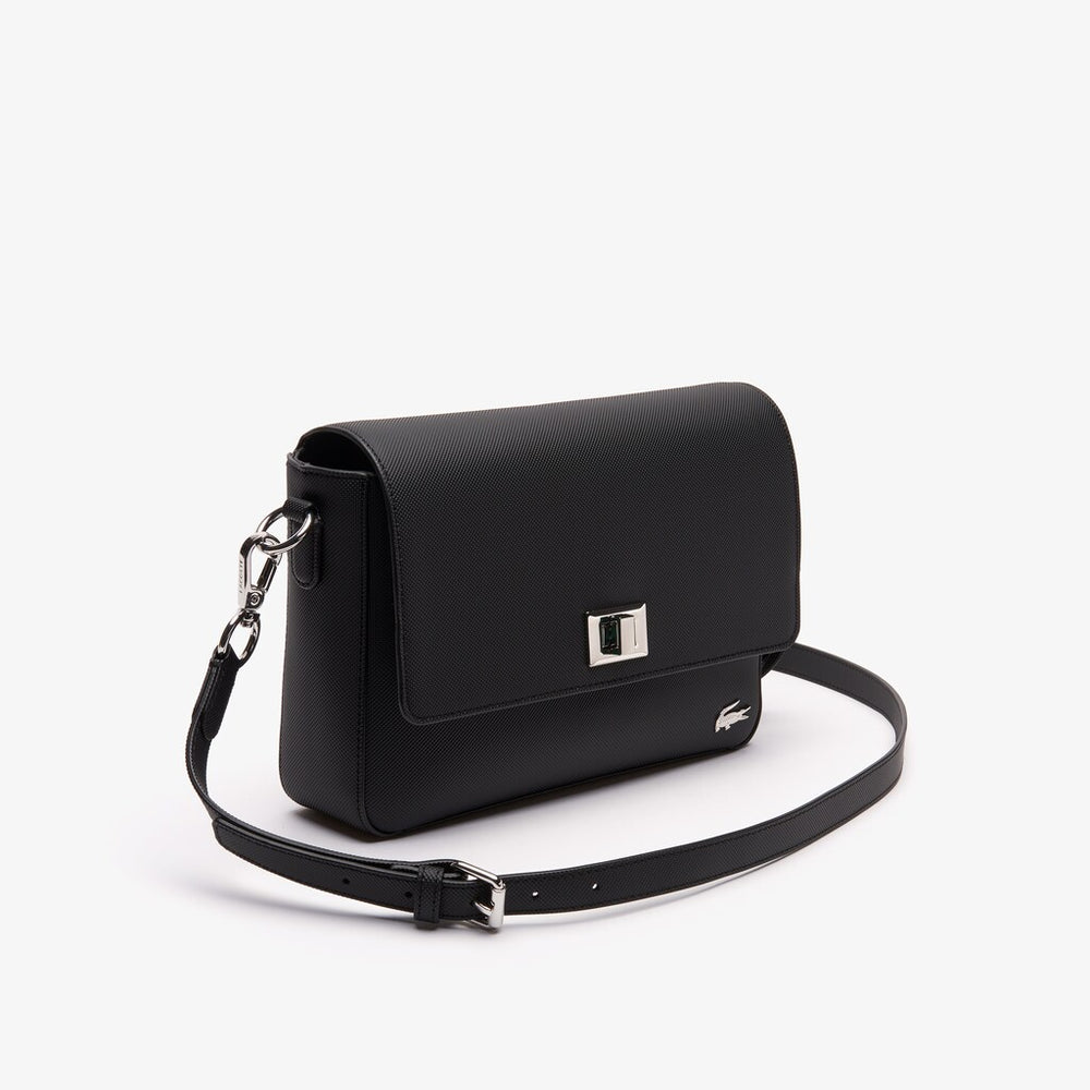 Women's Daily Classic Coated Canvas Shoulder Bag / Lacoste