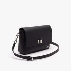 Women's Daily Classic Coated Canvas Shoulder Bag / Lacoste